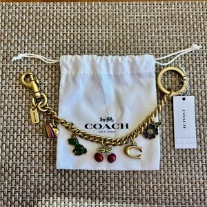 Coach Motif Bag Charm NWT